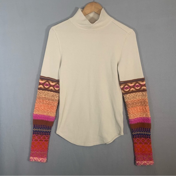 We The Free All Too Well Top Multi Cuff Ladies Sz Medium - Picture 2 of 9